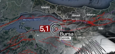 Li Bursayê erdhejek bi hêza 5.1 pileyan rû da