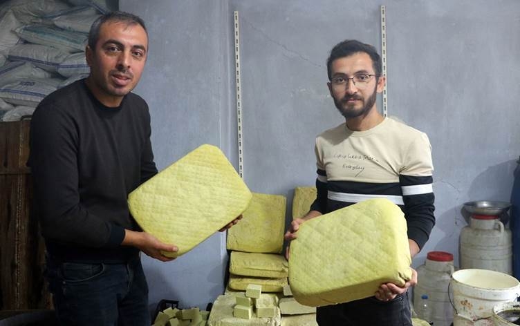 Li Sêrtê sabûna kezwanan bi teknîka bav û kalan tê çêkirin