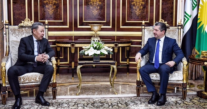 Prime Minister of Kurdistan Region Welcomes Kazakhstan Ambassador for Talks on Bilateral Ties