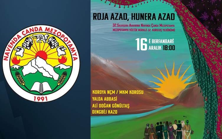 Li Stenbolê konsera Navenda Çanda Mezopotamyayê hate qedexekirin