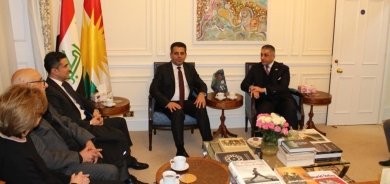 وزير صحة كوردستان يزور مكتب ممثلية الإقليم في بريطانيا