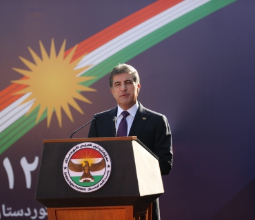 ســەرۆکی هەرێمی کوردستان :  ئاڵای کوردستان تابلۆیەکی رەنگینە بە خوێنی هەموو ئەوانەی کە کوردستان بە ماڵی خۆیان دەزانن، نەخشێنراوە