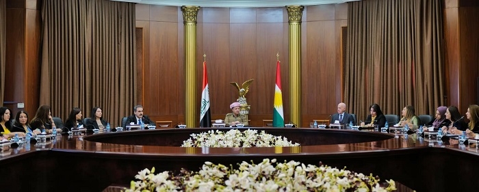 Kurdish Leader Masoud Barzani Commends Women's Role in Human Rights, Provides Guidance for Kurdistan Women's Union Congress