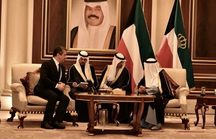 سەرۆکی حکوومەتی هەرێمی کوردستان، لە شاری کوێت، بەشداریی لە پرسەی میری کۆچکردووی کوەیت شێخ نەواف ئەحمەد جابر ئەلسەباح.