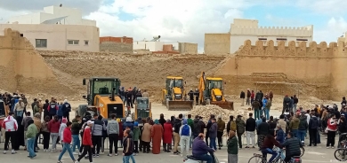 بەهۆی داڕمانی بەشێک لە دیواری مێژوویی شاری ئەلقیروانی تونس، سێ کەس گیانیان لەدەستدا