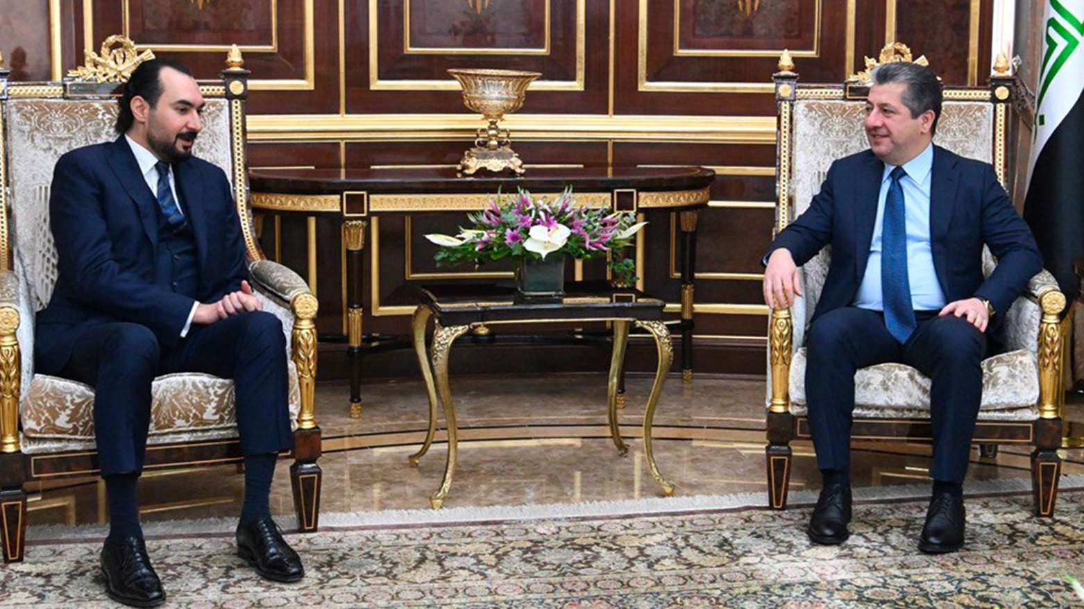 Prime Minister of Kurdistan Region Holds Meeting with Chairman of Iraqi Development Bank