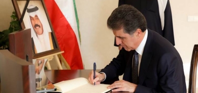 نيجيرفان بارزاني يزور القنصلية الكويتية لتقديم التعازي بوفاة أمير البلاد