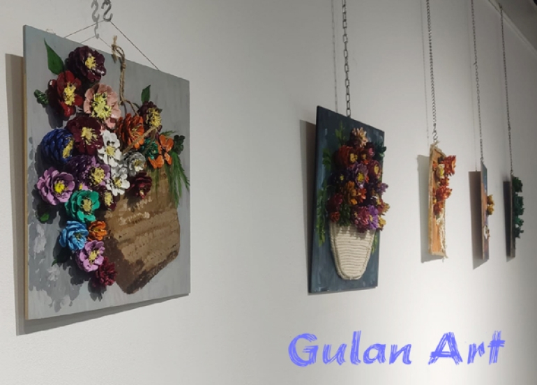 خانمە هونەرمەند (خەجێ خدر) یەكەم پێشانگەی تایبەتی خۆی كردەوە