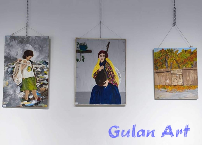 خانمە هونەرمەند (خەجێ خدر) یەكەم پێشانگەی تایبەتی خۆی كردەوە