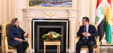 رئيس حكومة إقليم كوردستان يجتمع مع نائبة وزير الخارجية الأمريكي