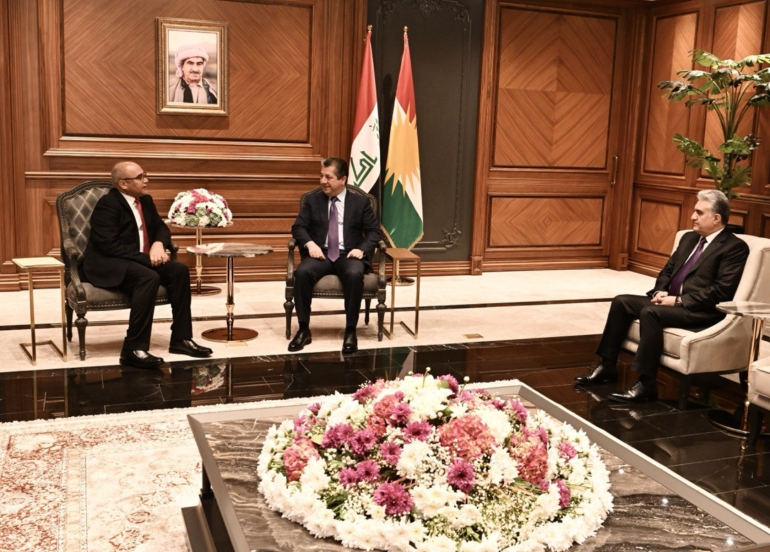 سەرۆکی حکوومەتی هەرێمی کوردستان، پێشوازیی لە عەبدولکەریم عەبد فازڵ، سەرۆکی دەزگای ئاسایشی نیشتمانیی عێراق کرد.