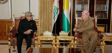 الرئيس بارزاني يستقبل القنصل الهندي لدى أربيل