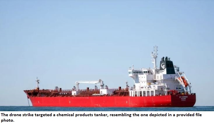 Iranian Drone Strikes Chemical Tanker in Indian Ocean