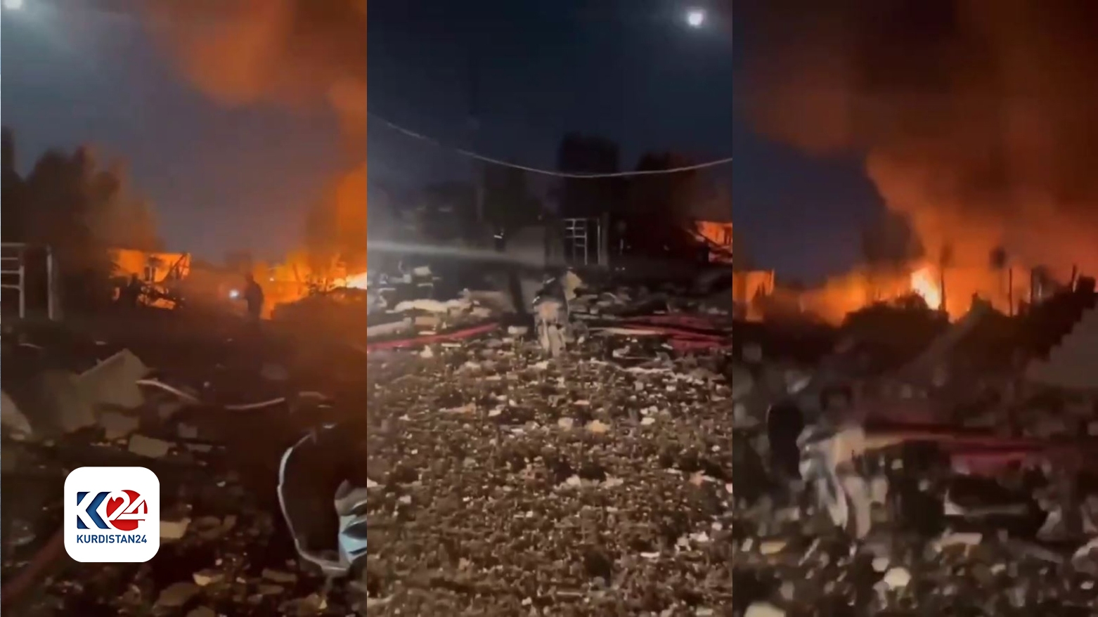 Amerîka tol hilda . çend bingehên Hizbulahê li Îraqê topbaran dike