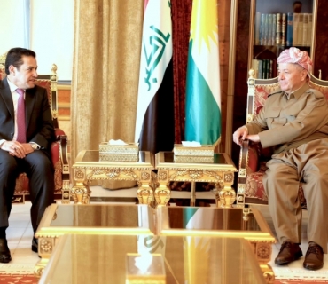 سەرۆك بارزانی پێشوازی لە ڕاوێژكاری ئاسایشی نەتەوەیی عێراق دەكات