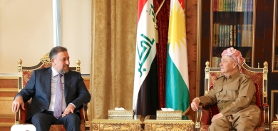 ســـەرۆك بـــارزانی پێشوازی لە ســــەرۆكی هاوپەیمانیی سیادە دەكات