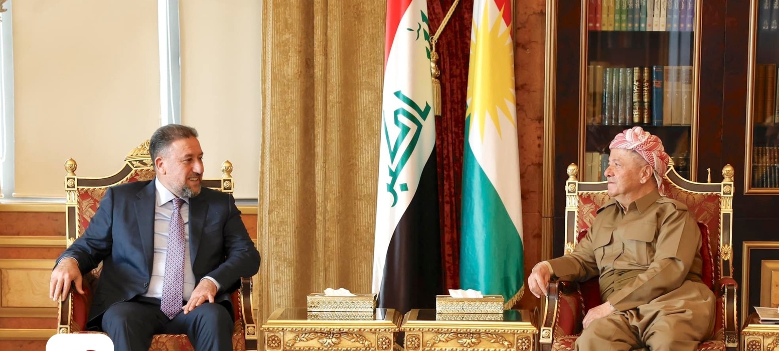 ســـەرۆك بـــارزانی پێشوازی لە ســــەرۆكی هاوپەیمانیی سیادە دەكات