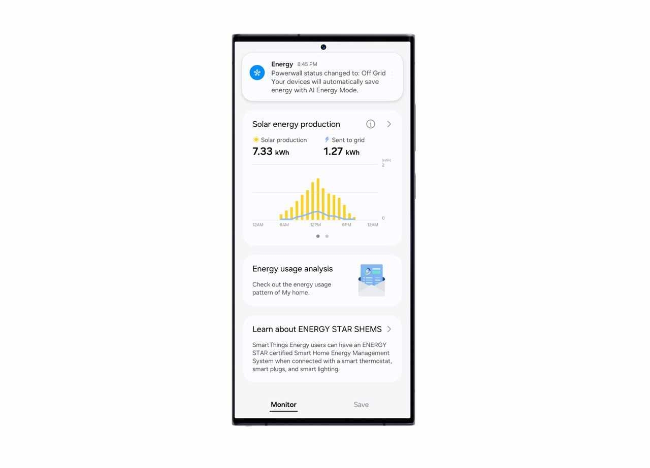 سامسسۆنک هاوبەشی لەگەڵ کۆمپانیای تێسلا ڕاگەیاند بۆSmartThings Energy لە CES 2024