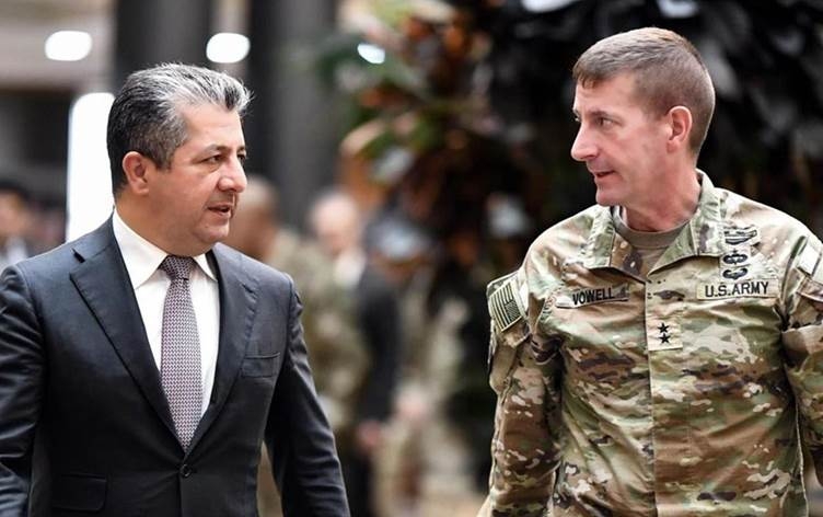 مسرور بارزاني والتحالف الدولي يؤكدان ضرورة مواصلة القوات الدولية مهامها بكوردستان والعراق