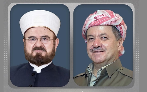 ســـەرۆک بارزانی پیرۆزبایی لە د.عەلی قەرەداخی دەکات