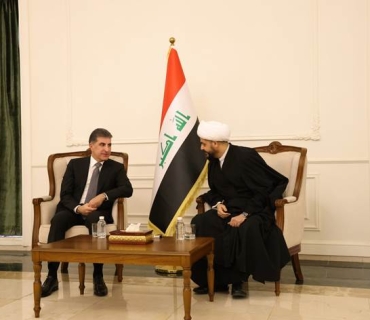 نێچیرڤان بارزانی و قەیس خەزعەلی کۆبوونەوە؛ 'عێراق بەدوور بگیرێت لە ئاڵۆزییەکانی ناوچەکە'