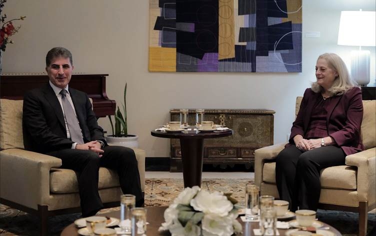 نێچیرڤان بارزانی و ئەلینا رۆمانۆوسکی تاوتوێی پەیوەندییەکانی هەولێر و بەغدا دەکەن كاژێرێك له‌مه‌وپێش