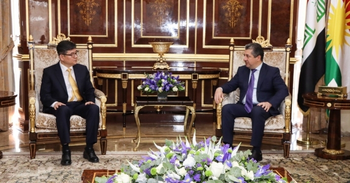 مسرور بارزاني والقنصل الكوري يبحثان تعزيز العلاقات في مجال التنمية الاقتصادية