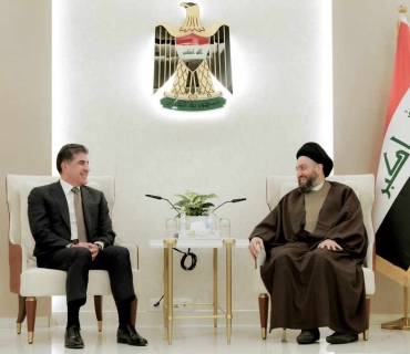 ســـه‌رۆك نێچيرڤان بارزانى و سه‌يد عه‌مار ئه‌لحه‌كيم په‌يوه‌ندييه‌كانى هه‌ولێر ـ به‌غدا تاوتوێ ده‌كه‌ن