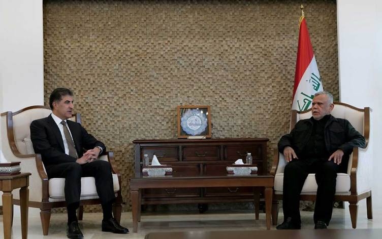 نـێــچیرڤان بارزانی و هادی عامری: پێویستە شايسته‌ داراييه‌كان و مووچه‌ى مووچه‌خۆرانى هه‌رێمى كوردستان بدرێت