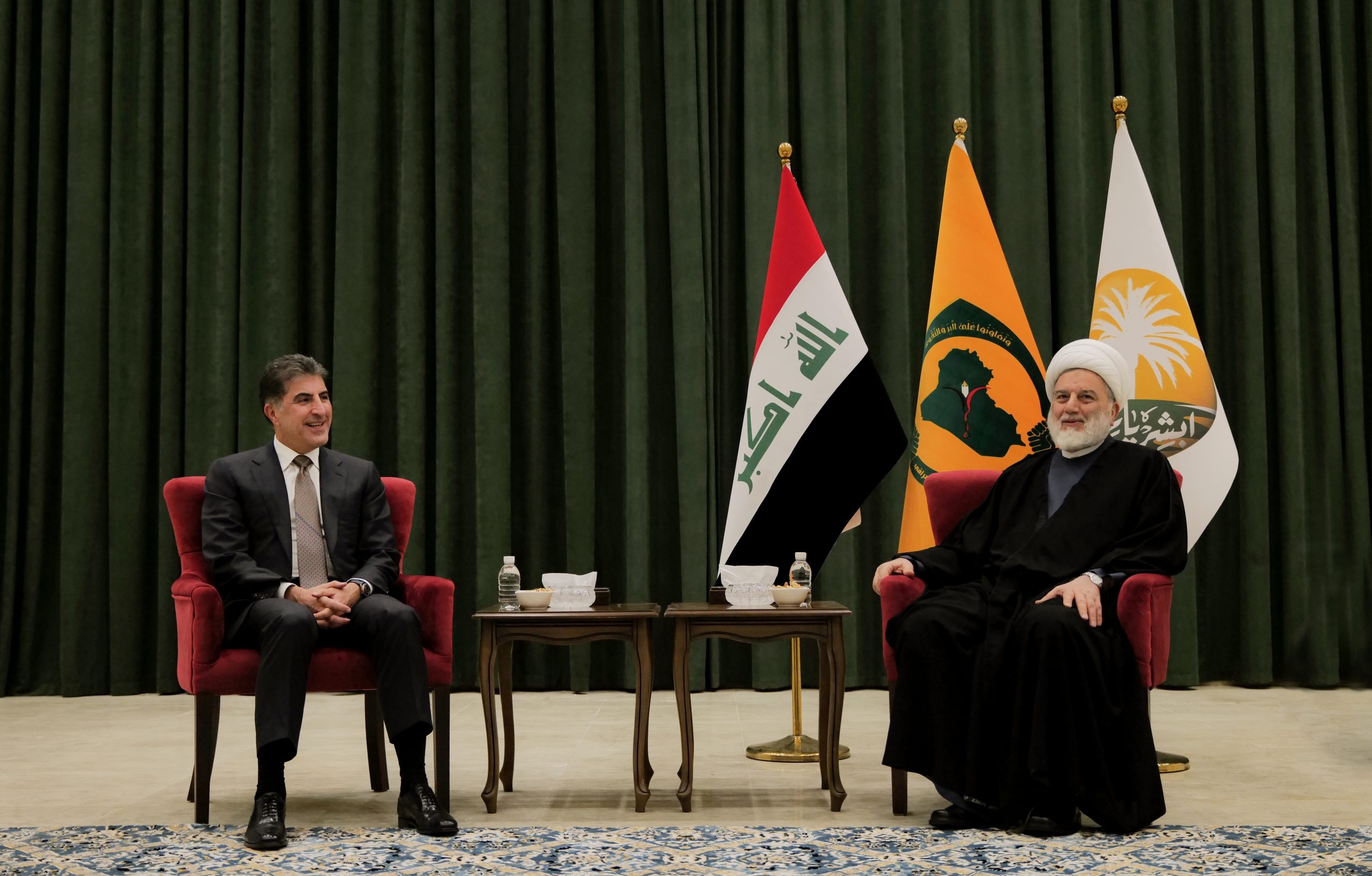 President Nechirvan Barzani meets with Leader of the Islamic Supreme Council of Iraq Humam Hammoudi