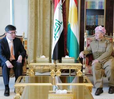 ســـەرۆک بـــارزانـــی پێشوازی لە کونسوڵی گشتیی نوێی کۆریای باشوور لە هەولێر دەکات