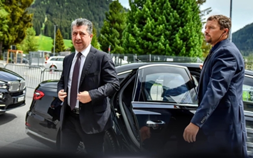 ســـەرۆکــی حــکــوومەتــی هــەرێــمــی کــوردســتــان بە سەرۆکایەتی شاندێک بۆ بەشداریکردن لە کۆڕبەندی ئابووریی جیهانی لە داڤۆس، گەیشتە سویسرا