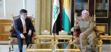 Kurdish Leader Masoud Barzani Welcomes New South Korean Consul in Erbil