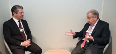 خلال لقائه مسرور بارزاني .. الأمين العام للأمم المتحدة يعزي بضحايا العدوان الإيراني على أربيل