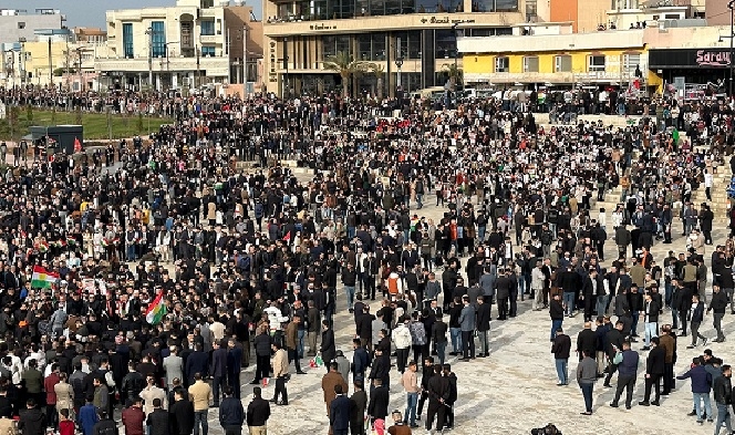 Thousands Gather in Zakho to Protest Iranian Missile Strikes on Erbil