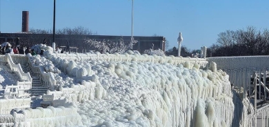 بەهۆی سەرما لە ئەمریکا؛ ژمارەی گیانلەدەستدان گەیشتە ٩٢ کەس