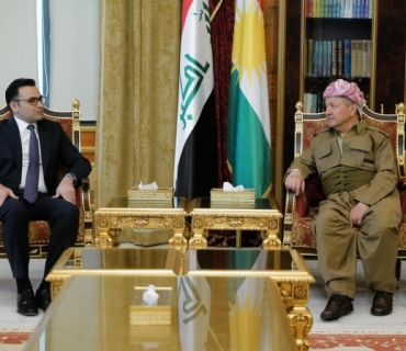 ســــەرۆک بــــارزانی پێشوازی لە کونسوڵی گشتی تورکیا لە هەولێر دەکات