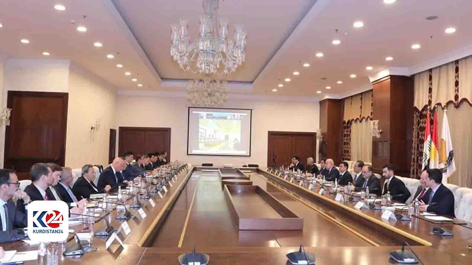 وفد حكومة إقليم كوردستان يلتقي شركات النفط والغاز