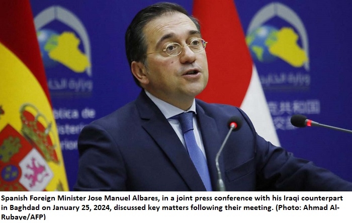 Spanish Foreign Minister Urges Halt to Attacks on US-Led Coalition in Iraq