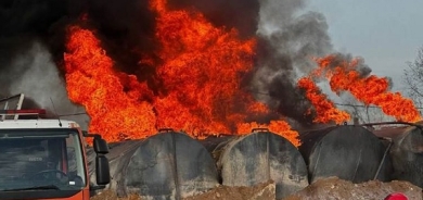 Li Hewlêrê agir bi rafîneyeke petrolê ket