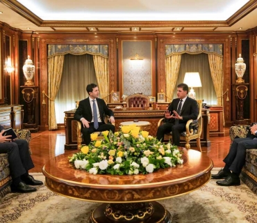 سه‌رۆكى هه‌رێمى كوردستان پێشوازى له كونسولى گشتيى يۆنان كرد