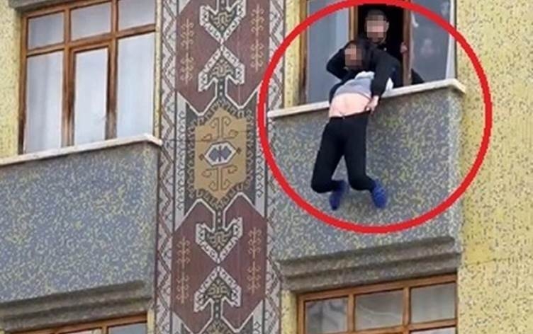 Li Amedê jinekê hewl da xwe ji qata duyem a avahiyekê biavêje