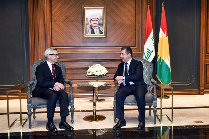 مسرور بارزاني والسفير النرويجي لدى الأردن والعراق يبحثان سبل تعزيز العلاقات الثنائية