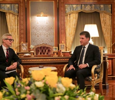 نێچيرڤان بارزانى له‌گه‌ڵ باڵيۆزى نه‌رويج له‌ ئوردن و عێراق كۆبووه‌وه‌