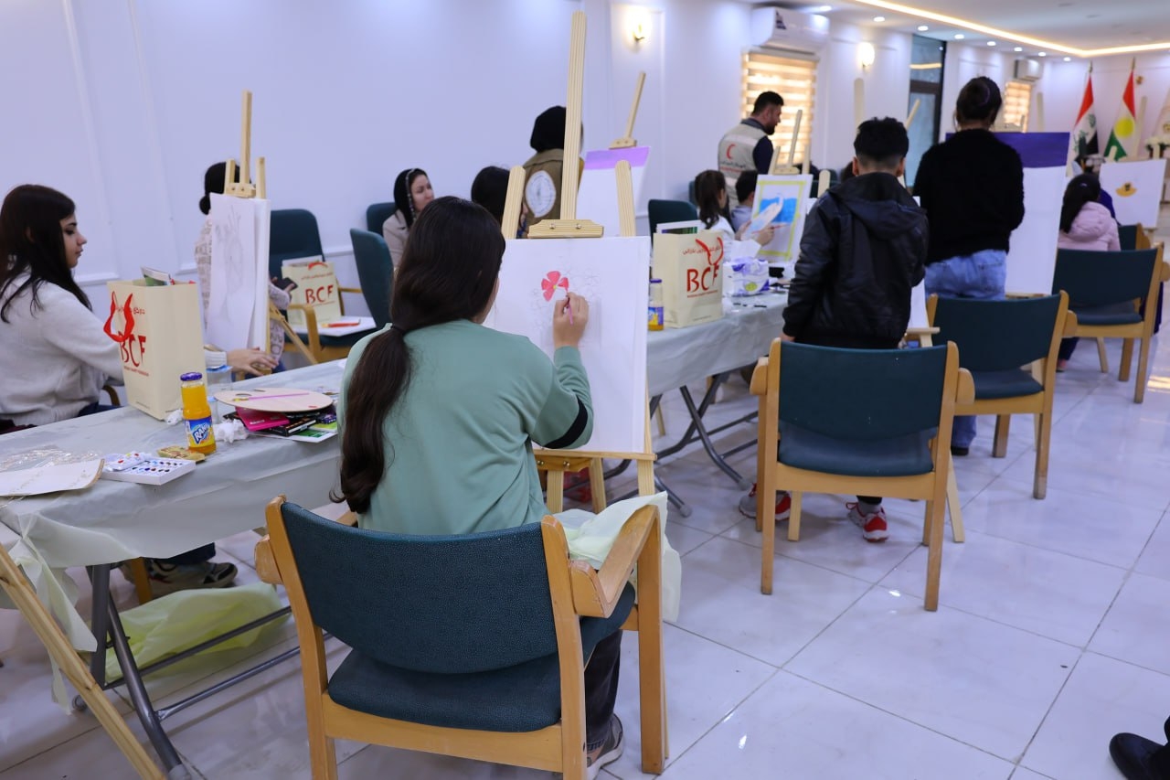 منداڵانی ئازیز(بێباوك) لە كێبڕكێی باشترین تابلۆ لە ئیمارات بەشداری دەكەن