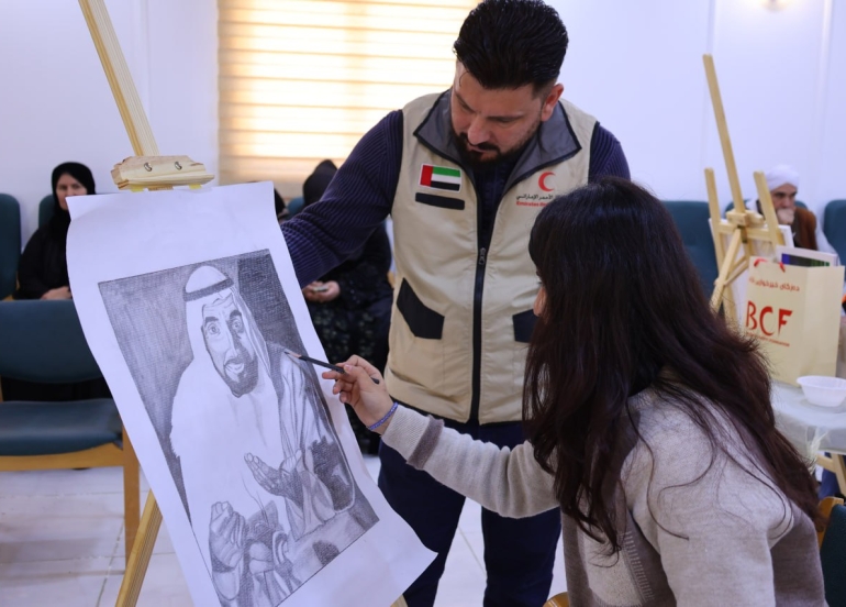 منداڵانی ئازیز(بێباوك) لە كێبڕكێی باشترین تابلۆ لە ئیمارات بەشداری دەكەن