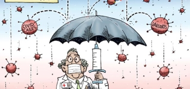 كاریكاتێر: ئەم كاریكاتێرە باس لە زۆربوونی ڤایرۆسەكان دەكات