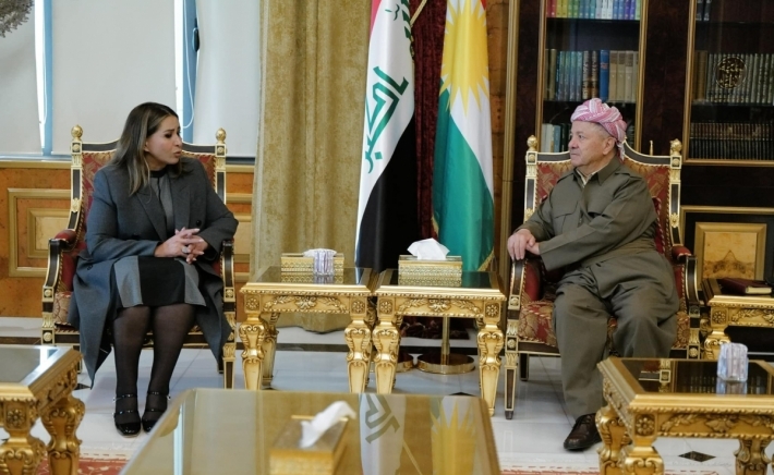 Serok Barzanî pêşwazî li Seroka Parêzerên Iraqê kir