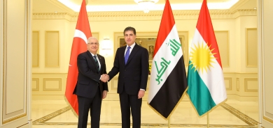 ســــه‌رۆك نێچيرڤان بارزانى له‌گه‌ڵ وه‌زيرى به‌رگرى و سوپاسالارى توركيا كۆبووه‌وه‌