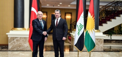 ســـەرۆكی حكوومەتی هەرێمی كوردستان، پێشوازیی لە وەزیری بەرگریی توركیا كرد و چەند بابەتێكیان تاوتوێ كرد.